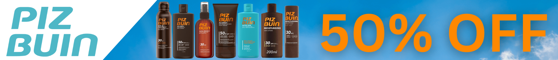 50% Off PIZ Buin